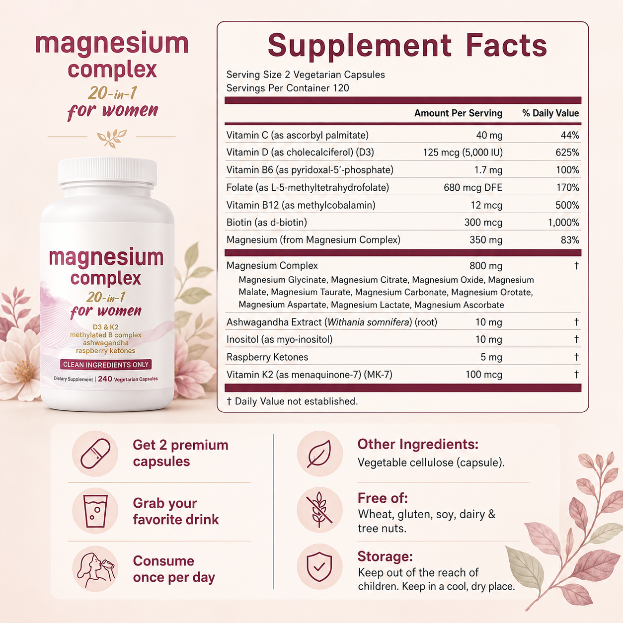Verity™ Magnesium Complex for Women